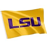 Desert Cactus Louisianna State University Flag - 3 x 5 Feet LSU Tigers Banner, Indoor/Outdoor Durable Fabric, 100% Polyester Design (Style 2)