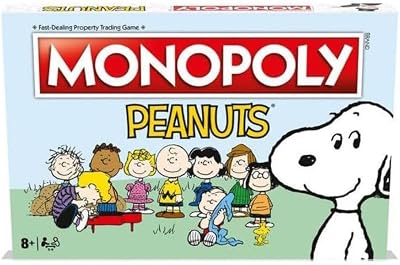 Winning Moves Peanuts Monopoly Board Game Family Game Ages 8 Plus