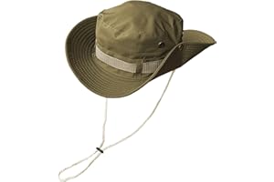 Mtgluk Fishing Hat, Wide Brim Breathable Sun Boonie Hat Safari Hiking Hats Beach Bucket Cap for Men Women