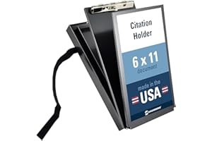 Saunders Black Recycled Aluminum Citation Holder – Eco-Friendly Office Supply, Corrosion Resistant, Lightweight Clipboard. Stationery Supplies