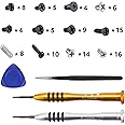 eXtremeRate Cross Screwdriver Set Opening Tools Repair Kits for Nintendo Switch OLED Joycon and Console with Spare Screws Tweezers and Prying Tool