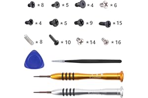 eXtremeRate Cross Screwdriver Set Opening Tools Repair Kits for Nintendo Switch OLED Console and JoyCon with Spare Screws Twe