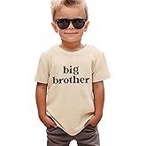SANIXJOO Big Brother Shirt Toddler Baby Boy Promoted to Big Brother Announcement Tshirt Kids Short Sleeve Clothes