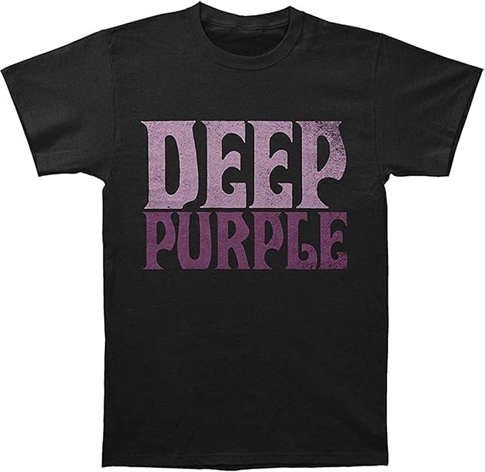 Deep Purple Men's Vintage Logo Short Sleeve T Shirt Black Amazon.de