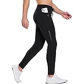 baleaf Men's Thermal Running Tights Fleece Compression Leggings Winter Pants Zipper Pockets Cycling Gear Cold Weather