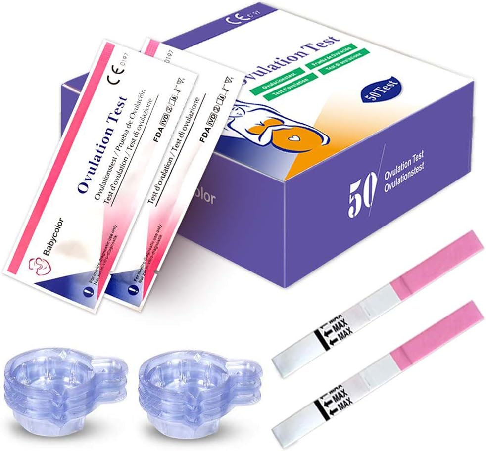 50 Bandelettes de Test d'ovulation (LH) 5MM Ultra clear Précis, Kits