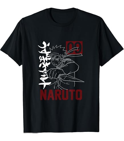 Amazon.com: Naruto Shippuden Naruto and 9 Tails Short Sleeve T