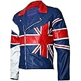 Union Jack British Flag Leather Jacket | UK Flag Union Jack Motorcycle Genuine Leather Jacket