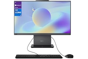 Lenovo ThinkCentre All-in-One Desktop Computer, 23.8” FHD Micro-Edge Display, 13th Gen Intel i7-13620H, 32GB DDR5 SODIMM, 1TB SSD, Webcam, HDMI, RJ-45, Wired Keyboard & Mouse, Wi-Fi 6, Windows 11 Pro