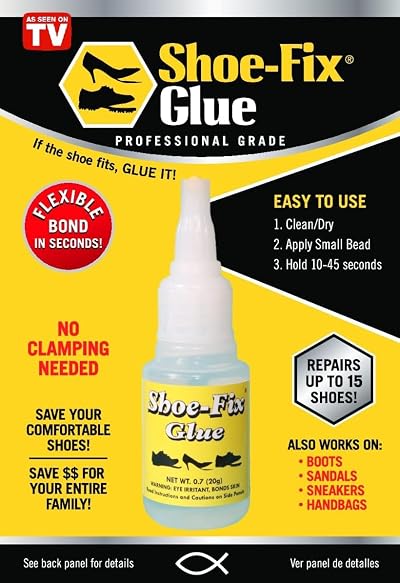 Shoe-Fix Glue Professional Waterproof Shoe Repair Adhesive Strong Flexible Clear