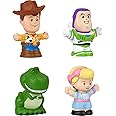 ​Fisher-Price Little People Toddler Toys Disney Pixar Toy Story Figure Pack with 4 Characters for Pretend Play Kids Ages 18+ 