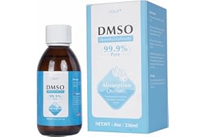 IXKX 8oz DMSO Liquid 99.99% Pure, Undiluted & Low Odor Dimethyl Sulfoxide, Premium DMSO in a Amber Glass Bottle