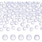 UNICRAFTALE 100Pcs Secure Clear Rubber Earring Backs Round Clears Silicone Earring Nuts 6.5mm Comfort Impenetrable Soft Safety Backs for Earrings Posts