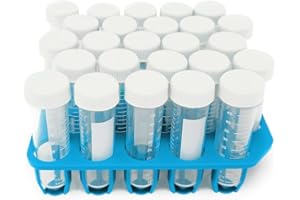 CellPro™ Conical Centrifuge Tubes, Test Tubes with Leakproof Screw Caps, Polypropylene with Graduated and Write-on Spot, Non-Pyrogenic, DNAse/RNAse Free (50ml, Racked (Recyclable) 25/Pk)