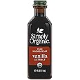 Simply Organic Pure Madagascar Vanilla Extract, 4-Ounce Glass Jar, Certified Organic, Sugar-Free Flavor For Smoothies (Pack of 1)