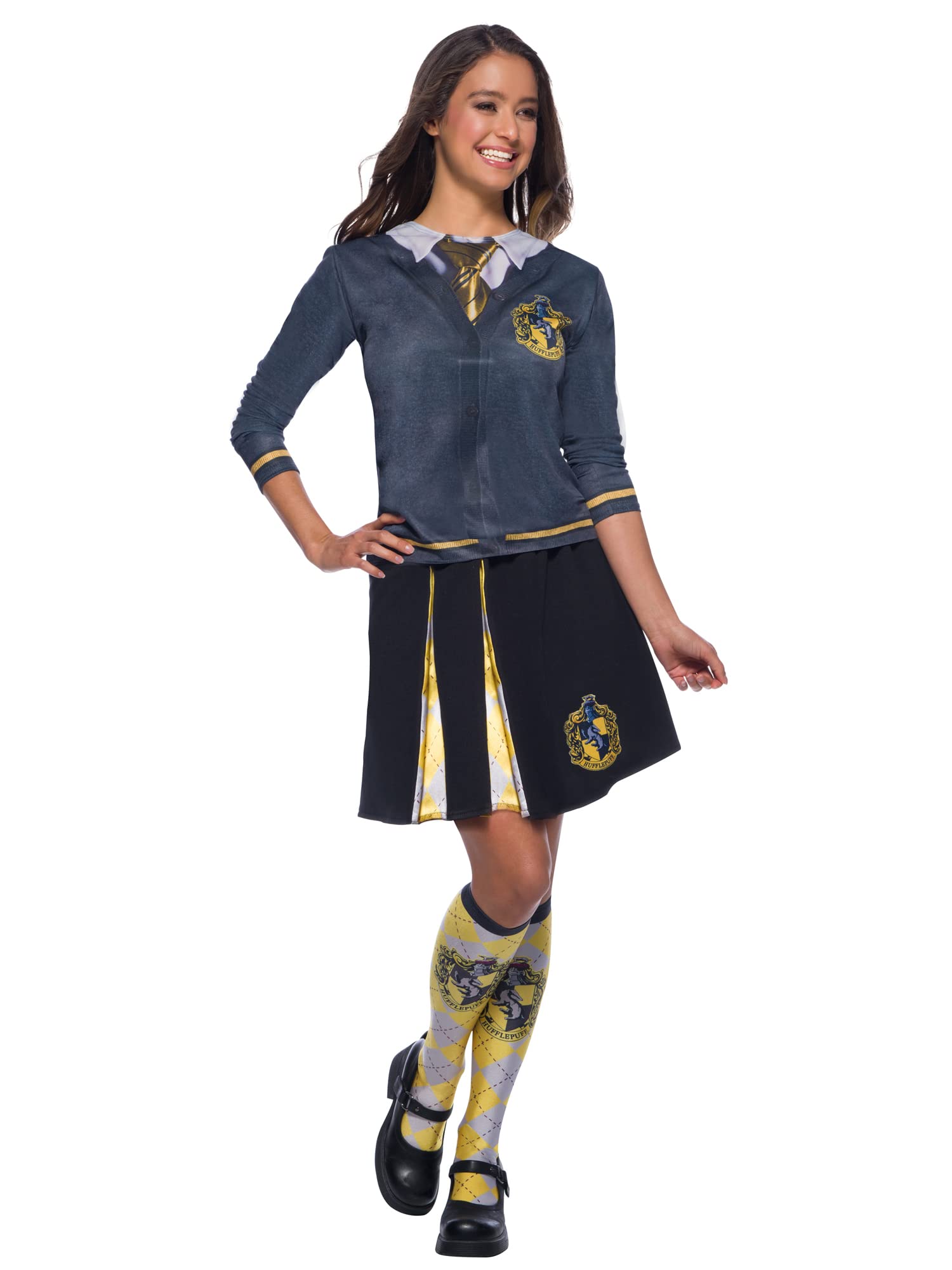 Rubies Official Harry Potter Hufflepuff Costume Skirt, Adults One Size Age 14+ Halloween