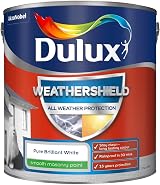 Dulux Weathershield Smooth Masonry Paint Pure Brilliant White 2.5L