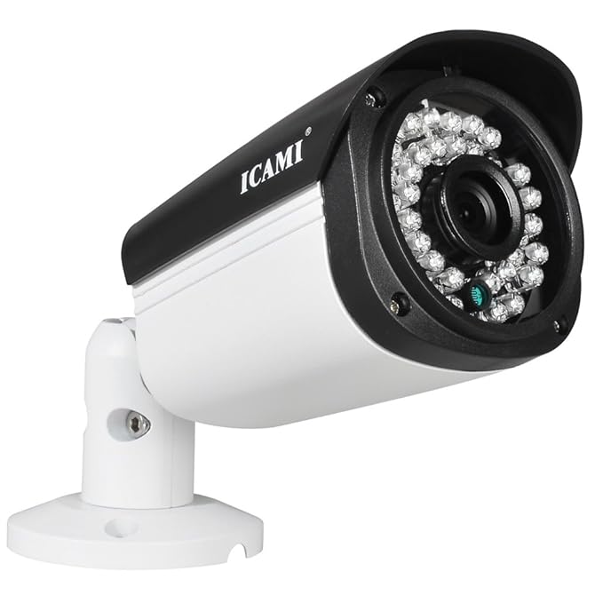 title=icami telecamera AHD 720P Video CCTV HD 1,0 MP Giorno Notte Esterno Bullet