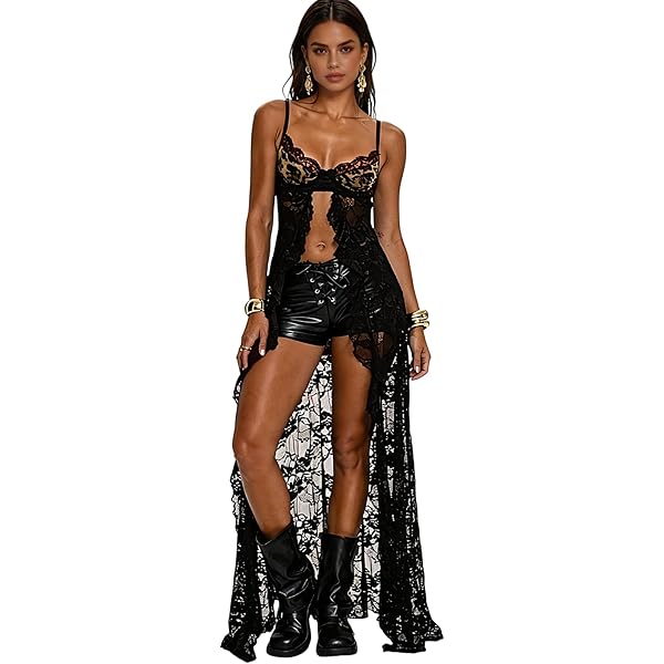 red lace cami dress Rubyvine Ember Red Maxi Dress with Crochet Lace – AVAH