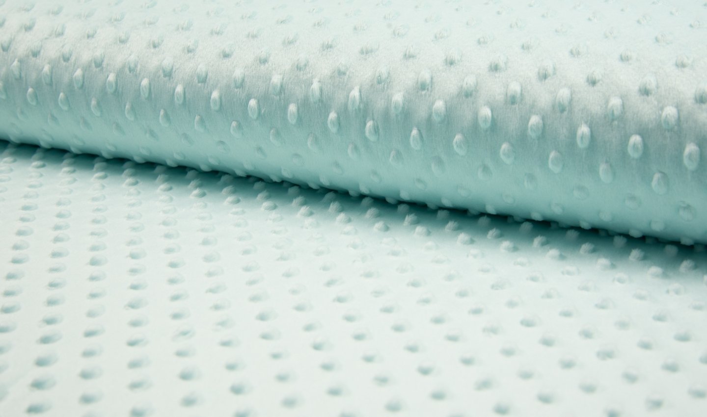 Luxury Supersoft DIMPLE Cuddle Soft Fleece Fabric Material - Pale Mint, 1Mtr 150cmx100cm โ image 1