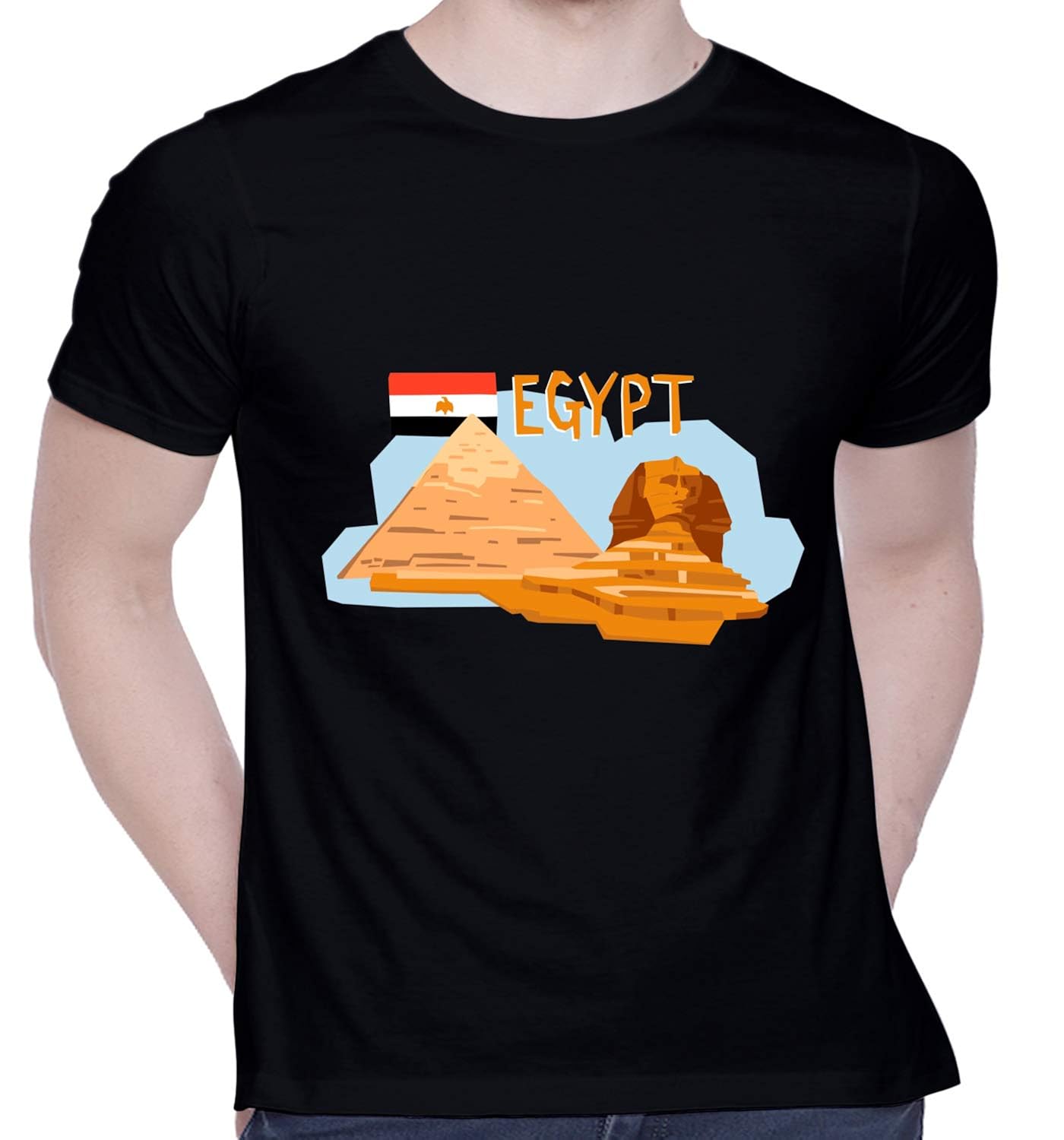 CreativiT Graphic Printed TShirt for Unisex Egypt_Country_Flag_Travel