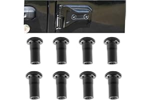 CHENACC Door Hinge Nuts Compatible with Jeep Wrangler JL JLU 2018-2023 Jeep 2/4-Door Exterior Accessories Jeep Door Hinge Bolts（8 Pack）(for JL JLU)
