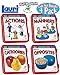 Lauri Language Cards Actions, Manners, Categories & Opposites Learning Flash Cards Gift Set Bundle - 4 Pack