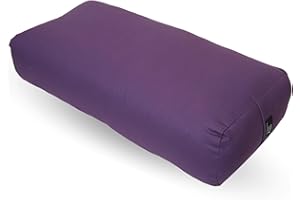 Everyday Yoga Premium Bolster, Soft & Supportive Meditation Pillow with Carry Handle, Lightweight Cushion for Restorative Yoga & Relaxation (Multi-Color)