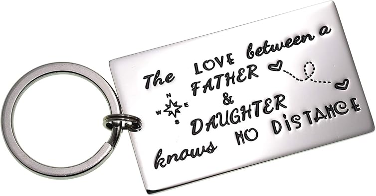 daddy daughter keyring