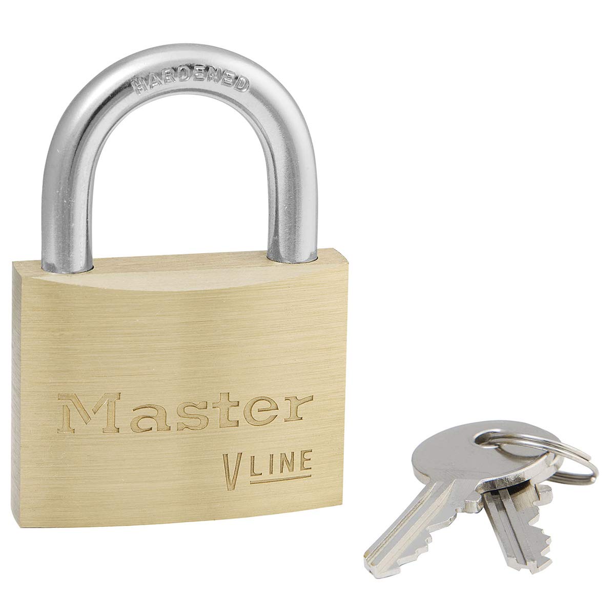 Master Lock 4150 Key Padlock with Brass Body, Gold, 6,8 x 5 x 1,4 cm