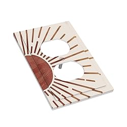 Wpshijia Mid Century Boho Sun 1 Gang Single Duplex