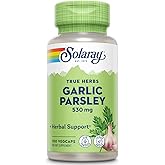 SOLARAY Garlic Bulb & Parsley Leaf 530mg | Healthy Cardiovascular and Immune System Function Support | Non-GMO, Vegan & Lab Verified | 100 VegCaps