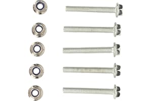 5 Set Auger Shear Bolt Lock Nut Kit, 19M7834 Auger Shear Pin Bolts and Nut Great Replacement for Deere Secure Your Auger