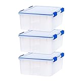 IRIS USA 30 Quart WEATHERPRO Plastic Storage Box