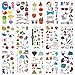 Temporary Tattoos for Kids(15sheets),Konsait 250Assorted Temporary Tattoos Little Monster Elephant Diamond Strawberry Watch fake Body Sticker for Girls Boys Children for Birthday Party Favors Supplies