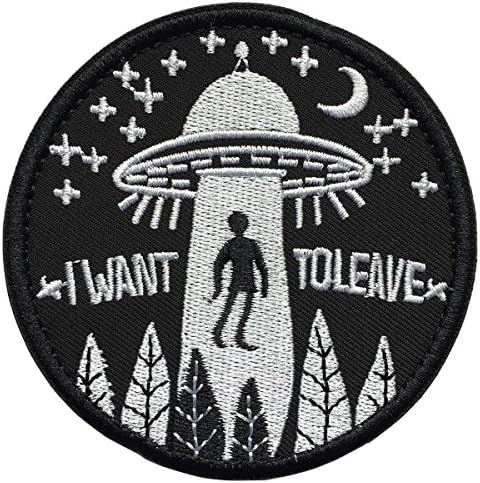 SpaceAuto I Want to Leave Tactical Morale Patch 3.15" Diameter