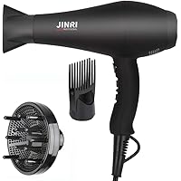 Hair Dryer 1875W, Negative Ionic Fast Dry Low Noise Blow Dryer, Professional Salon Hair Dryers with Diffuser…