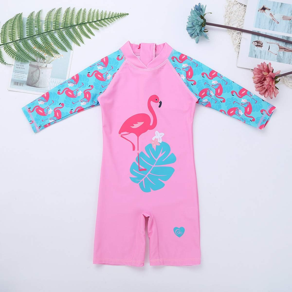 Alvivi Maillot De Bain Bebe Fille Combinaison Anti Uv Body Bodysuit Manches Longue Bonnet De Bain Costume Natation Ete Plage Swimwear 2 7 Ans Bebe Fille 0 24m Vetements Helpacreche Co Za