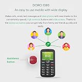 Doro 1380 Unlocked 2G Dual SIM Seniors Phone 2.4 display Assistance Button view 4