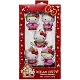 Kurt Adler 5-piece Set of Hello Kitty&trade; Miniature Ornaments.