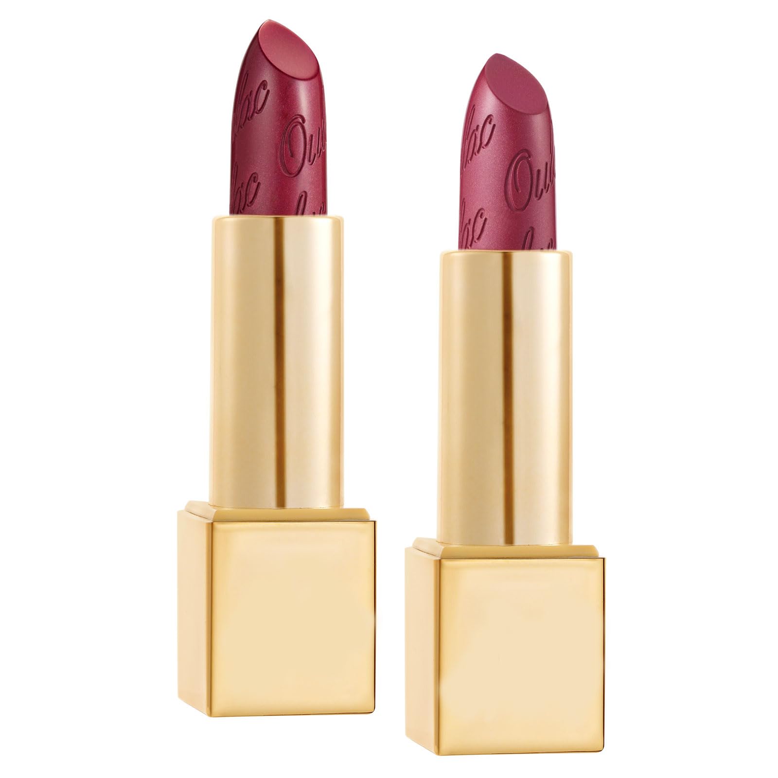 OULAC Metallic Shine Glitter Lipstick Set, Nude High Impact Lipcolor, Lightweight Soft and Ultra Hydrating, Long Lasting, Vegan 03+14 — image 1