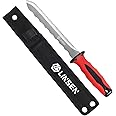LinsenOutdoor Stainless Steel Garden Knife with 7.8 Blade and New Red H Red Medium