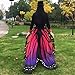 GRACIN Red Butterfly Wings Cape Mardi Gras Fairy Shawl Pixie Halloween Costume Festive Rave Accessory(78