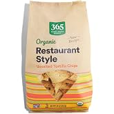 365 by Whole Foods Market, Organic Restaurant Style White Corn Tortilla Chips Unsalted, 14 Ounce