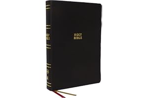 NKJV Holy Bible, Super Giant Print Reference Bible, Black Genuine Leather, 43,000 Cross References, Red Letter, Comfort Print: New King James Version