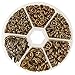 PH PandaHall 1070pcs 6 Sizes Split Jump Rings Antique Bronze O Rings Small Key Chain Ring Double Loops Open Key Chains for Home Keys Organization and Ornament Crafts (4mm, 5mm, 6mm, 7mm, 8mm, 10mm)