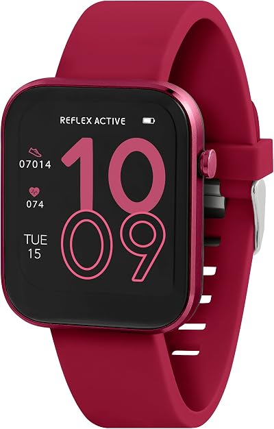 Reflex Active Series 12 Red Strap Fitness Smart Watch RA12-2158 - Heart Rate