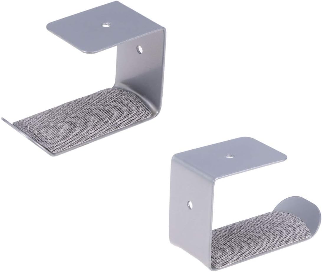 Hemobllo Wall Hanging Metal Headphone Stand Holder under Desk Headset Hanger Storage Rack for Headphone Holder and Function in Home Office