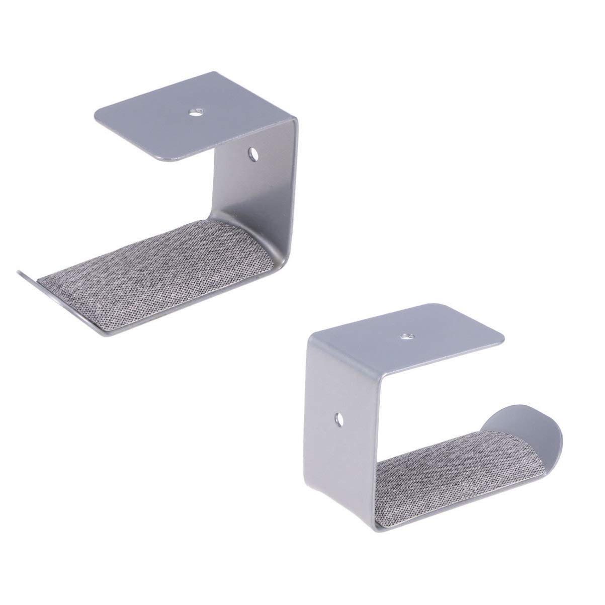 Hemobllo Wall Hanging Metal Headphone Stand Holder under Desk Headset Hanger Storage Rack for Headphone Holder and Function in Home Office