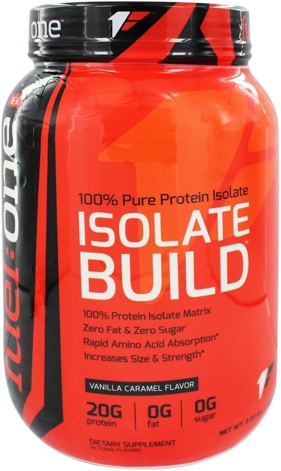 Fuel One - Isolate Build 100% Pure Protein Isolate Vanilla Caramel - 3 lbs.